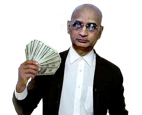 Bhakti Caru Swami engaging in business activity