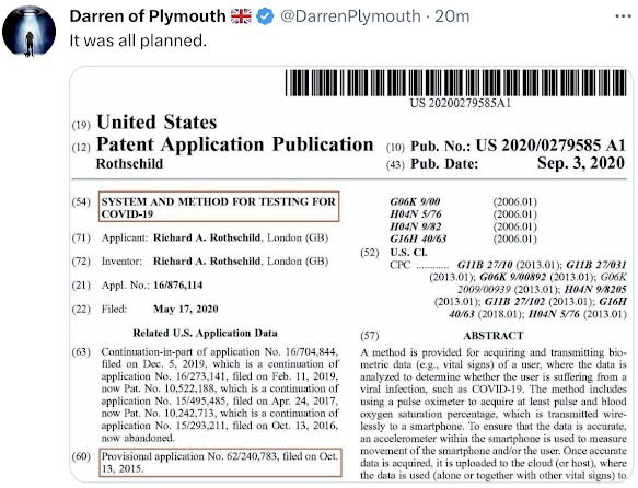Patent Application Covid-19 Rothschild