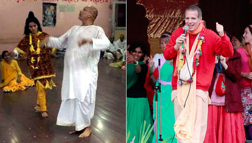Ramesh Baba and Sahajiya Sacinandana Swami and a woman